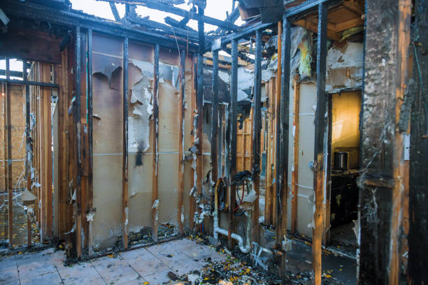 Professional Fire Damage Repair technician working in Key Biscayne, FL